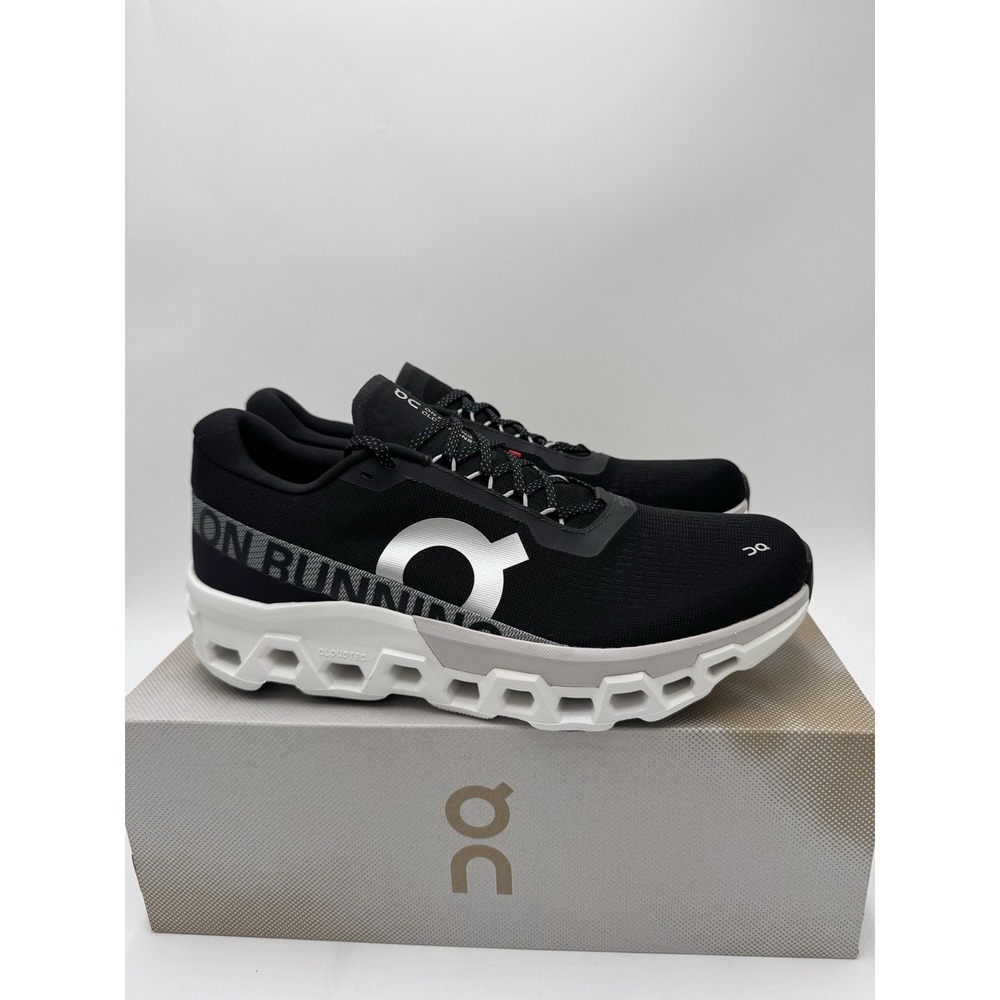 On Men's Cloudmonster 2 Running Shoes Black Frost NWB Size 12 - Picture 3 of 9